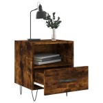 vidaXL Noptiere, 2 buc., stejar fumuriu, 40x35x47,5 cm, lemn compozit vidaXL Noptiere, 2 buc., stejar fumuriu, 40x35x47,5 cm, lemn compozit
