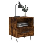 vidaXL Noptiere, 2 buc., stejar fumuriu, 40x35x47,5 cm, lemn compozit vidaXL Noptiere, 2 buc., stejar fumuriu, 40x35x47,5 cm, lemn compozit