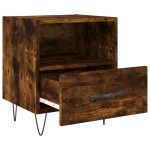 vidaXL Noptiere, 2 buc., stejar fumuriu, 40x35x47,5 cm, lemn compozit vidaXL Noptiere, 2 buc., stejar fumuriu, 40x35x47,5 cm, lemn compozit