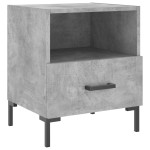 vidaXL Noptiere, 2 buc., gri beton, 40x35x47,5 cm, lemn compozit