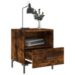 vidaXL Noptiere, 2 buc., stejar fumuriu, 40x35x47,5 cm, lemn compozit vidaXL Noptiere, 2 buc., stejar fumuriu, 40x35x47,5 cm, lemn compozit