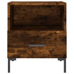 vidaXL Noptiere, 2 buc., stejar fumuriu, 40x35x47,5 cm, lemn compozit vidaXL Noptiere, 2 buc., stejar fumuriu, 40x35x47,5 cm, lemn compozit
