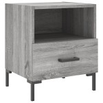 vidaXL Noptiere, 2 buc., gri sonoma, 40x35x47,5 cm, lemn compozit vidaXL Noptiere, 2 buc., gri sonoma, 40x35x47,5 cm, lemn compozit