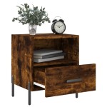 vidaXL Noptiere, 2 buc., stejar fumuriu, 40x35x47,5 cm, lemn compozit vidaXL Noptiere, 2 buc., stejar fumuriu, 40x35x47,5 cm, lemn compozit