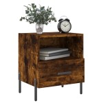 vidaXL Noptiere, 2 buc., stejar fumuriu, 40x35x47,5 cm, lemn compozit vidaXL Noptiere, 2 buc., stejar fumuriu, 40x35x47,5 cm, lemn compozit
