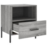 vidaXL Noptiere, 2 buc., gri sonoma, 40x35x47,5 cm, lemn compozit vidaXL Noptiere, 2 buc., gri sonoma, 40x35x47,5 cm, lemn compozit