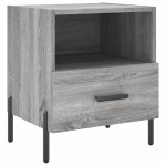 vidaXL Noptiere, 2 buc., gri sonoma, 40x35x47,5 cm, lemn compozit vidaXL Noptiere, 2 buc., gri sonoma, 40x35x47,5 cm, lemn compozit