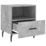 vidaXL Noptiere, 2 buc., gri beton, 40x35x47,5 cm, lemn compozit