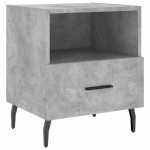vidaXL Noptiere, 2 buc., gri beton, 40x35x47,5 cm, lemn compozit