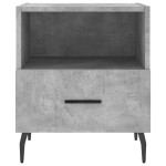 vidaXL Noptiere, 2 buc., gri beton, 40x35x47,5 cm, lemn compozit