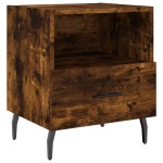vidaXL Noptiere, 2 buc., stejar fumuriu, 40x35x47,5 cm, lemn compozit vidaXL Noptiere, 2 buc., stejar fumuriu, 40x35x47,5 cm, lemn compozit
