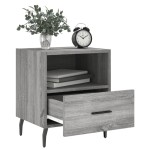 vidaXL Noptiere, 2 buc., gri sonoma, 40x35x47,5 cm, lemn compozit