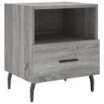 vidaXL Noptiere, 2 buc., gri sonoma, 40x35x47,5 cm, lemn compozit