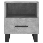 vidaXL Noptiere, 2 buc., gri beton, 40x35x47,5 cm, lemn compozit