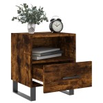 vidaXL Noptiere, 2 buc., stejar fumuriu, 40x35x47,5 cm, lemn compozit vidaXL Noptiere, 2 buc., stejar fumuriu, 40x35x47,5 cm, lemn compozit