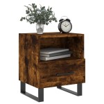 vidaXL Noptiere, 2 buc., stejar fumuriu, 40x35x47,5 cm, lemn compozit vidaXL Noptiere, 2 buc., stejar fumuriu, 40x35x47,5 cm, lemn compozit