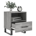 vidaXL Noptiere, 2 buc., gri sonoma, 40x35x47,5 cm, lemn compozit vidaXL Noptiere, 2 buc., gri sonoma, 40x35x47,5 cm, lemn compozit