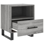 vidaXL Noptiere, 2 buc., gri sonoma, 40x35x47,5 cm, lemn compozit vidaXL Noptiere, 2 buc., gri sonoma, 40x35x47,5 cm, lemn compozit
