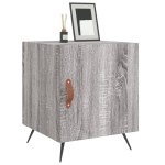 vidaXL Noptiere, 2 buc., gri sonoma, 40x40x50 cm, lemn compozit vidaXL Noptiere, 2 buc., gri sonoma, 40x40x50 cm, lemn compozit