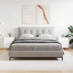 vidaXL Noptiere, 2 buc., alb, 40x40x50 cm, lemn compozit vidaXL Noptiere, 2 buc., alb, 40x40x50 cm, lemn compozit