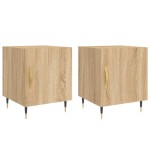vidaXL Noptiere, 2 buc., stejar sonoma, 40x40x50 cm, lemn compozit vidaXL Noptiere, 2 buc., stejar sonoma, 40x40x50 cm, lemn compozit