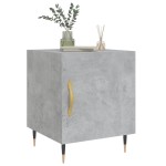 vidaXL Noptiere, 2 buc., gri beton, 40x40x50 cm, lemn compozit