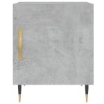 vidaXL Noptiere, 2 buc., gri beton, 40x40x50 cm, lemn compozit