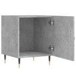 vidaXL Noptiere, 2 buc., gri beton, 40x40x50 cm, lemn compozit
