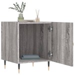 vidaXL Noptiere, 2 buc., gri sonoma, 40x40x50 cm, lemn compozit vidaXL Noptiere, 2 buc., gri sonoma, 40x40x50 cm, lemn compozit