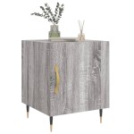 vidaXL Noptiere, 2 buc., gri sonoma, 40x40x50 cm, lemn compozit vidaXL Noptiere, 2 buc., gri sonoma, 40x40x50 cm, lemn compozit