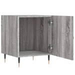 vidaXL Noptiere, 2 buc., gri sonoma, 40x40x50 cm, lemn compozit vidaXL Noptiere, 2 buc., gri sonoma, 40x40x50 cm, lemn compozit