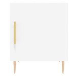 vidaXL Noptiere, 2 buc., alb, 40x40x50 cm, lemn compozit