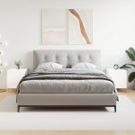 vidaXL Noptiere, 2 buc., alb extralucios, 40x40x50 cm, lemn compozit vidaXL Noptiere, 2 buc., alb extralucios, 40x40x50 cm, lemn compozit
