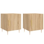 vidaXL Noptiere, 2 buc., stejar sonoma, 40x40x50 cm, lemn compozit