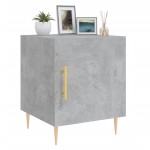 vidaXL Noptiere, 2 buc., gri beton, 40x40x50 cm, lemn compozit vidaXL Noptiere, 2 buc., gri beton, 40x40x50 cm, lemn compozit