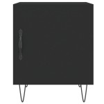 vidaXL Noptiere, 2 buc., negru, 40x40x50 cm, lemn compozit vidaXL Noptiere, 2 buc., negru, 40x40x50 cm, lemn compozit