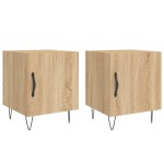 vidaXL Noptiere, 2 buc., stejar sonoma, 40x40x50 cm, lemn compozit vidaXL Noptiere, 2 buc., stejar sonoma, 40x40x50 cm, lemn compozit