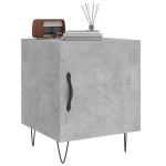 vidaXL Noptiere, 2 buc., gri beton, 40x40x50 cm, lemn compozit vidaXL Noptiere, 2 buc., gri beton, 40x40x50 cm, lemn compozit
