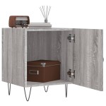 vidaXL Noptiere, 2 buc., gri sonoma, 40x40x50 cm, lemn compozit vidaXL Noptiere, 2 buc., gri sonoma, 40x40x50 cm, lemn compozit