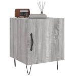 vidaXL Noptiere, 2 buc., gri sonoma, 40x40x50 cm, lemn compozit vidaXL Noptiere, 2 buc., gri sonoma, 40x40x50 cm, lemn compozit