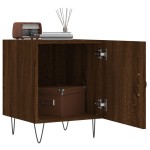 vidaXL Noptiere, 2 buc., stejar maro, 40x40x50 cm, lemn compozit vidaXL Noptiere, 2 buc., stejar maro, 40x40x50 cm, lemn compozit