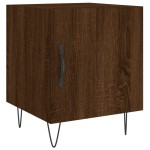 vidaXL Noptiere, 2 buc., stejar maro, 40x40x50 cm, lemn compozit vidaXL Noptiere, 2 buc., stejar maro, 40x40x50 cm, lemn compozit