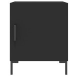 vidaXL Noptiere, 2 buc., negru, 40x40x50 cm, lemn compozit vidaXL Noptiere, 2 buc., negru, 40x40x50 cm, lemn compozit