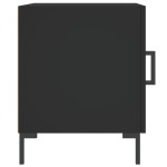 vidaXL Noptiere, 2 buc., negru, 40x40x50 cm, lemn compozit vidaXL Noptiere, 2 buc., negru, 40x40x50 cm, lemn compozit
