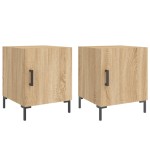 vidaXL Noptiere, 2 buc., stejar sonoma, 40x40x50 cm, lemn compozit vidaXL Noptiere, 2 buc., stejar sonoma, 40x40x50 cm, lemn compozit