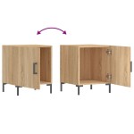 vidaXL Noptiere, 2 buc., stejar sonoma, 40x40x50 cm, lemn compozit vidaXL Noptiere, 2 buc., stejar sonoma, 40x40x50 cm, lemn compozit