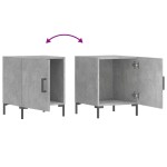 vidaXL Noptiere, 2 buc., gri beton, 40x40x50 cm, lemn compozit vidaXL Noptiere, 2 buc., gri beton, 40x40x50 cm, lemn compozit