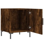 vidaXL Noptiere, 2 buc., stejar fumuriu, 40x40x50 cm, lemn compozit vidaXL Noptiere, 2 buc., stejar fumuriu, 40x40x50 cm, lemn compozit