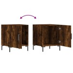 vidaXL Noptiere, 2 buc., stejar fumuriu, 40x40x50 cm, lemn compozit vidaXL Noptiere, 2 buc., stejar fumuriu, 40x40x50 cm, lemn compozit