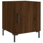 vidaXL Noptiere, 2 buc., stejar maro, 40x40x50 cm, lemn compozit vidaXL Noptiere, 2 buc., stejar maro, 40x40x50 cm, lemn compozit